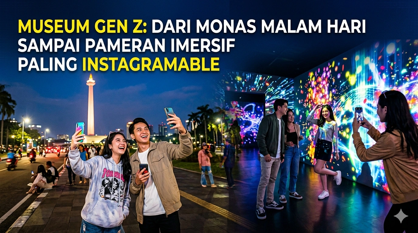 Museum Gen Z: Dari Monas Malam Hari Sampai Pameran Imersif Paling Instagramable