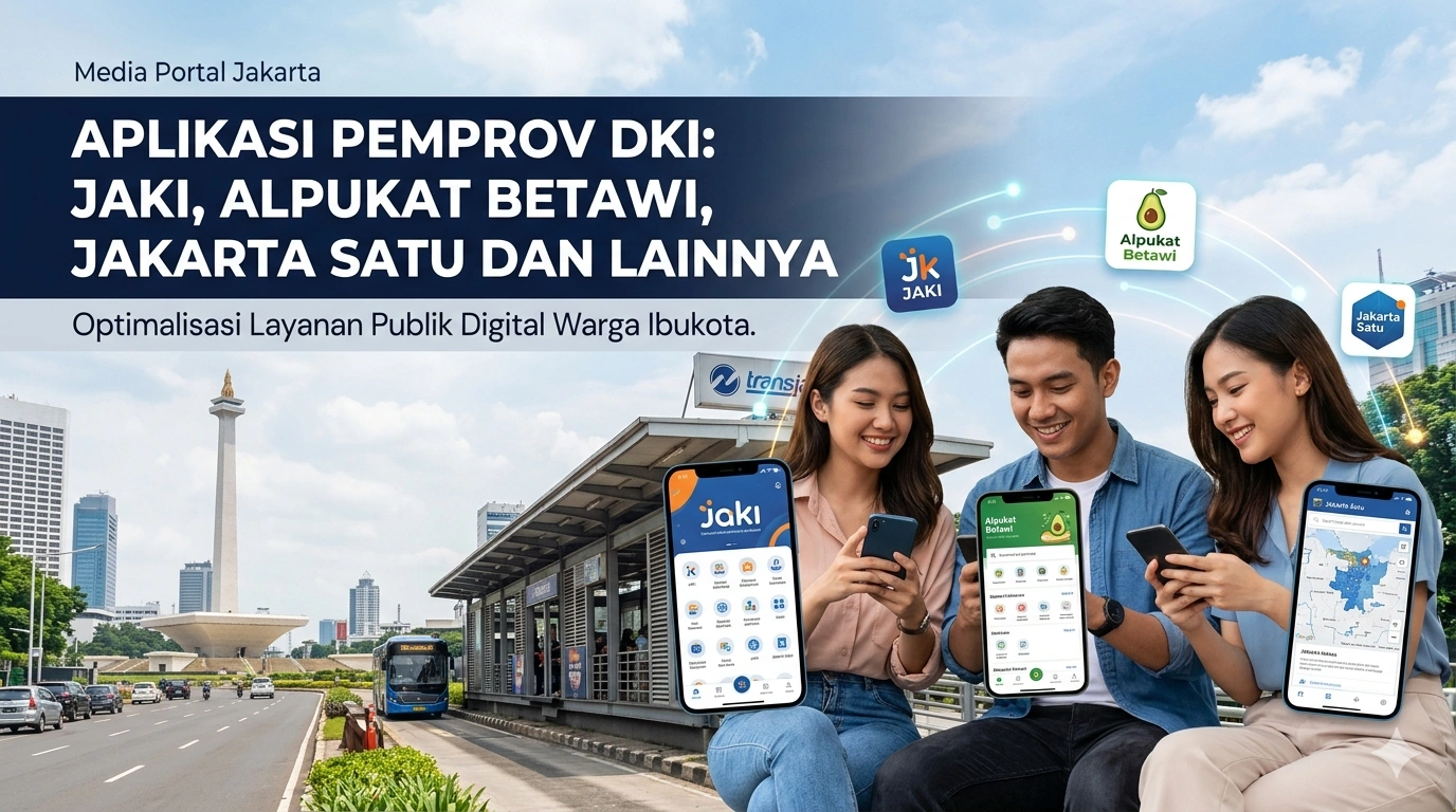 Aplikasi Pemprov DKI: JAKI, Alpukat Betawi, Jakarta Satu Dan Lainnya