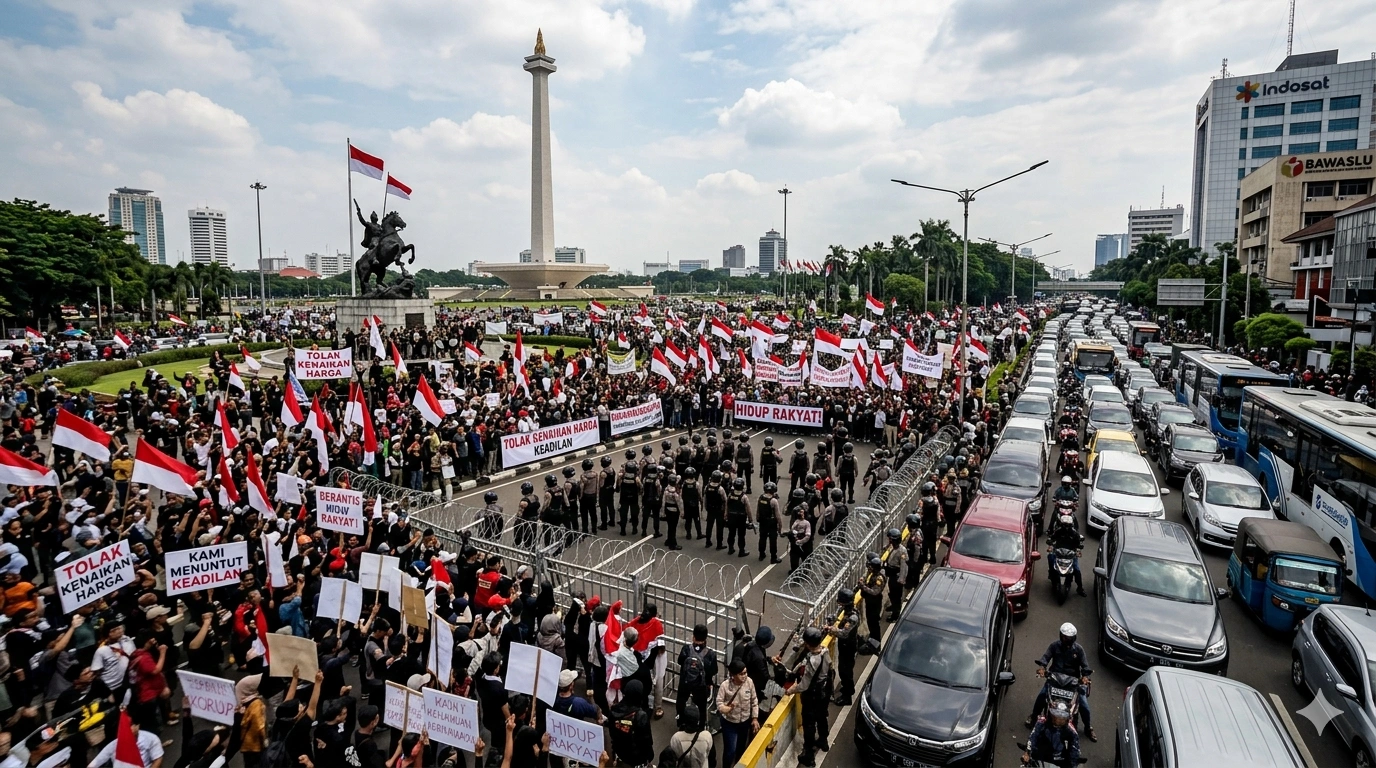 Aksi Demo Jakarta Pusat Terbaru: Lokasi, Situasi & Dampak ke Lalu Lintas