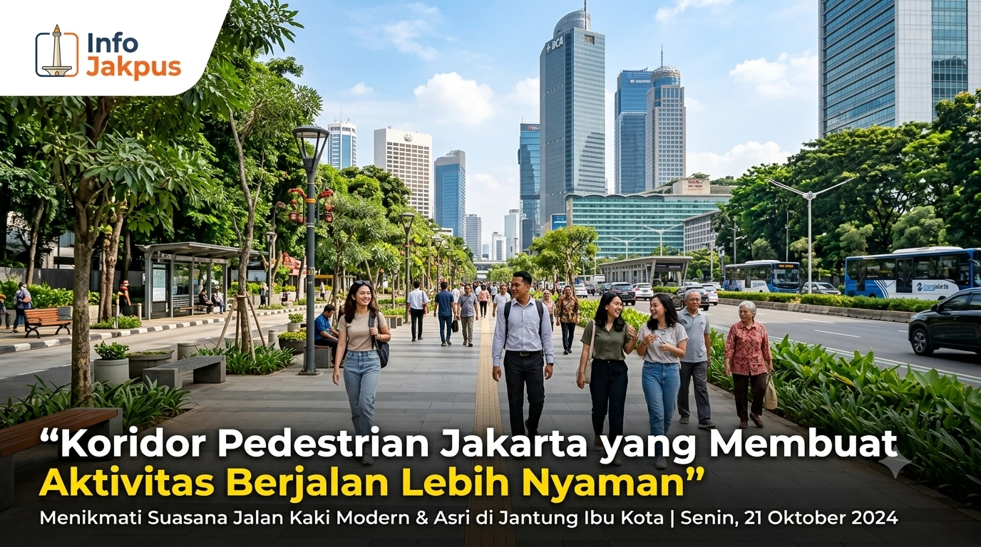 Koridor Pedestrian Jakarta yang Membuat Aktivitas Berjalan Lebih Nyaman