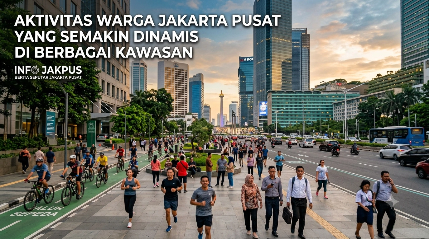 Aktivitas Warga Jakarta Pusat yang Semakin Dinamis di Berbagai Kawasan