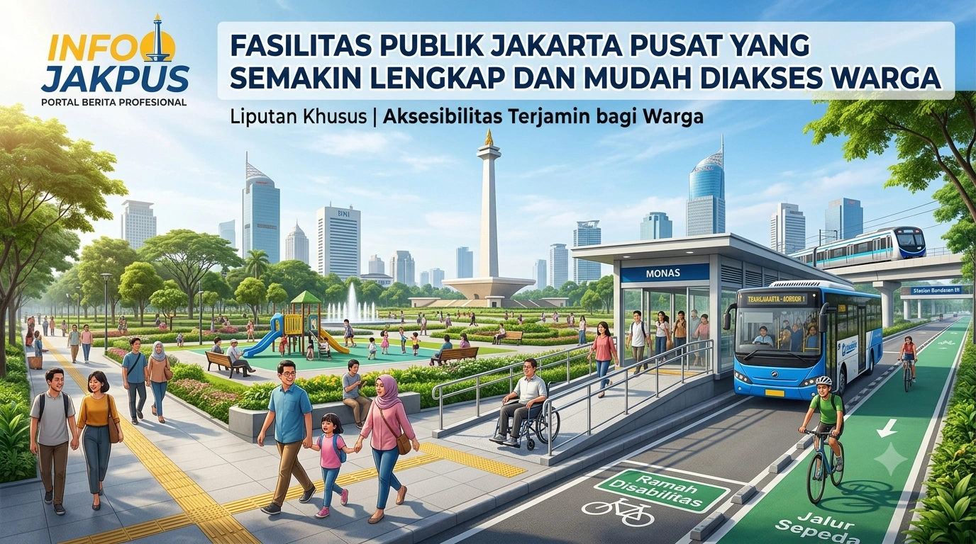Fasilitas Publik Jakarta Pusat yang Semakin Lengkap dan Mudah Diakses Warga Fasilitas Publik Jakarta Pusat yang Semakin Lengkap dan Mudah Diakses Warga