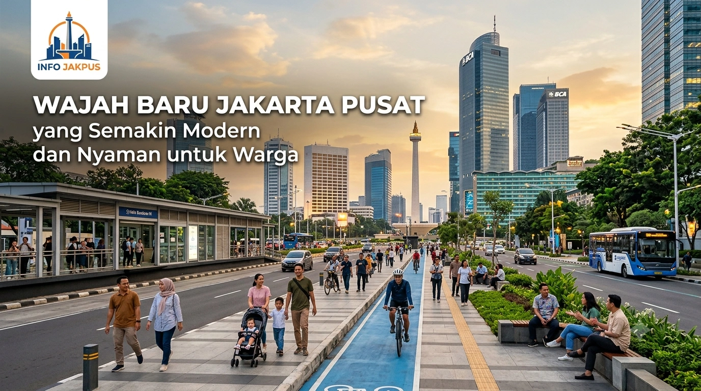 Wajah Baru Jakarta Pusat yang Semakin Modern dan Nyaman untuk Warga