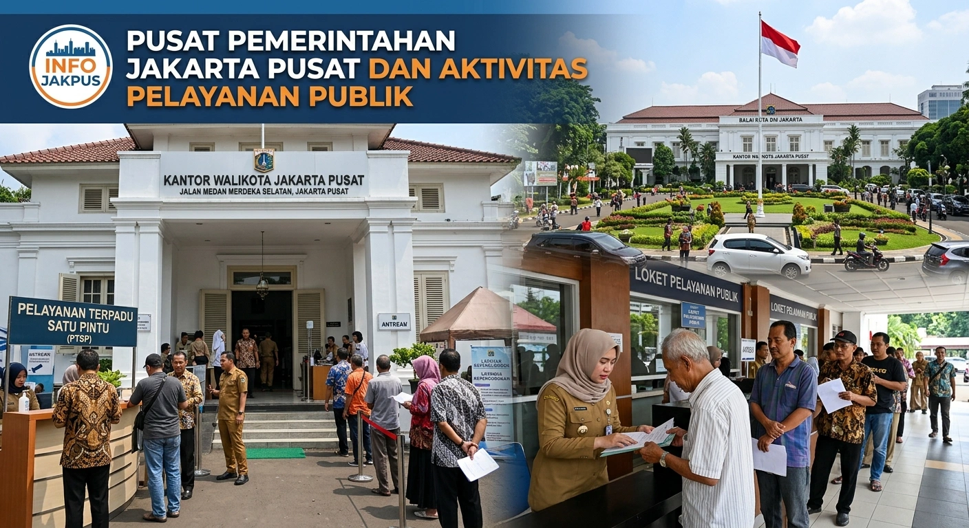 Pusat Pemerintahan Jakarta Pusat dan Aktivitas Pelayanan Publik