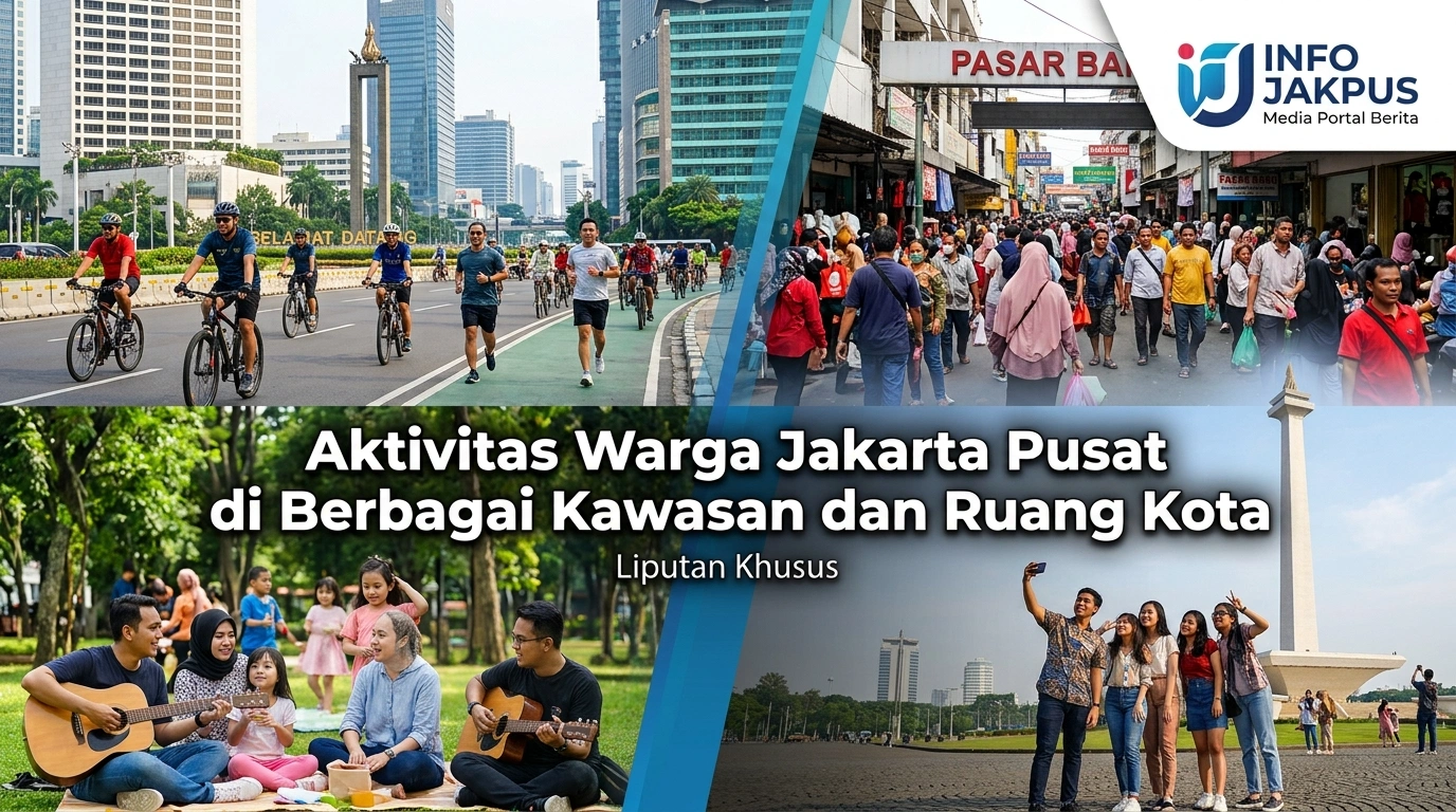 Aktivitas Warga Jakarta Pusat di Berbagai Kawasan dan Ruang Kota