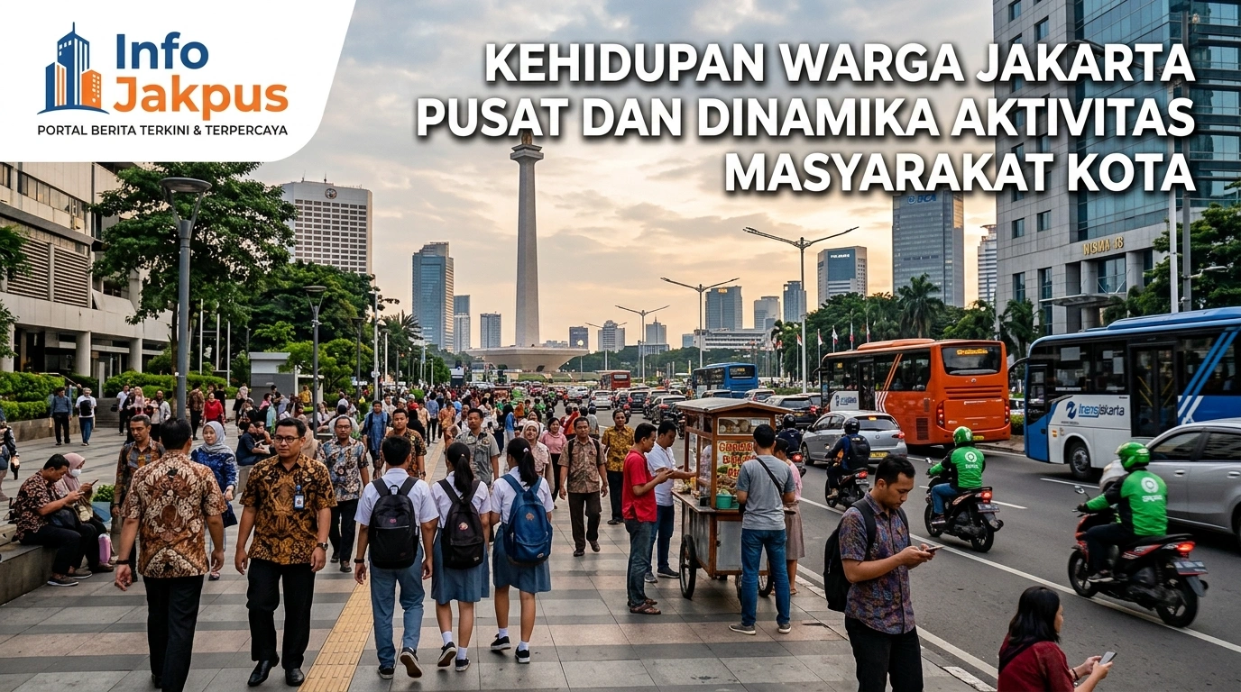 Kehidupan Warga Jakarta Pusat dan Dinamika Aktivitas Masyarakat Kota